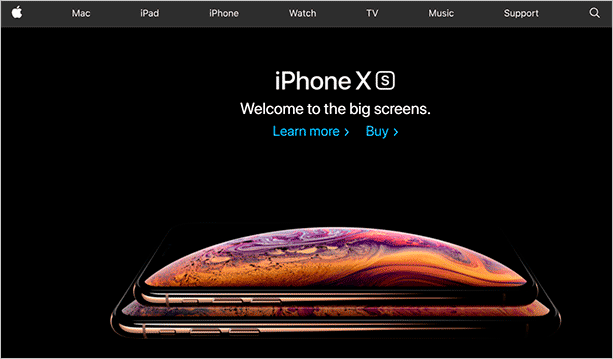 Сайт Apple