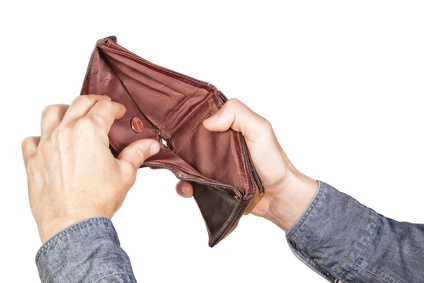 Empty wallet