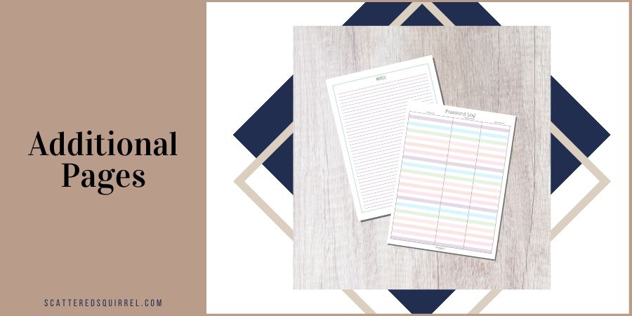In this section, you will find a variety of different printable planner pages that cover different things like habit tracking, project planning, address lists, and more.