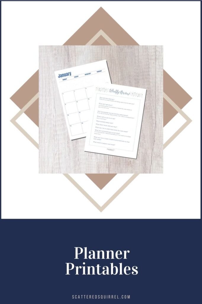 Planner printables are a great tool to use to set up a planner that fits your needs and will work for you all year long.