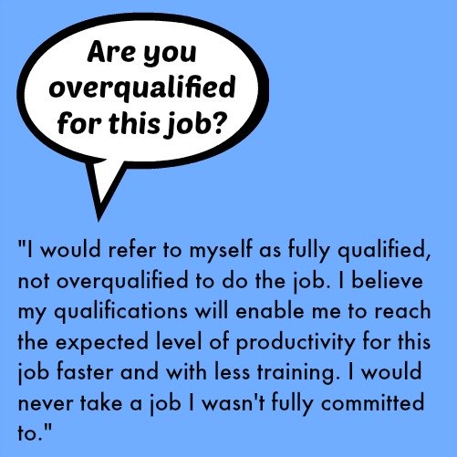 Are you overqualified for this job?