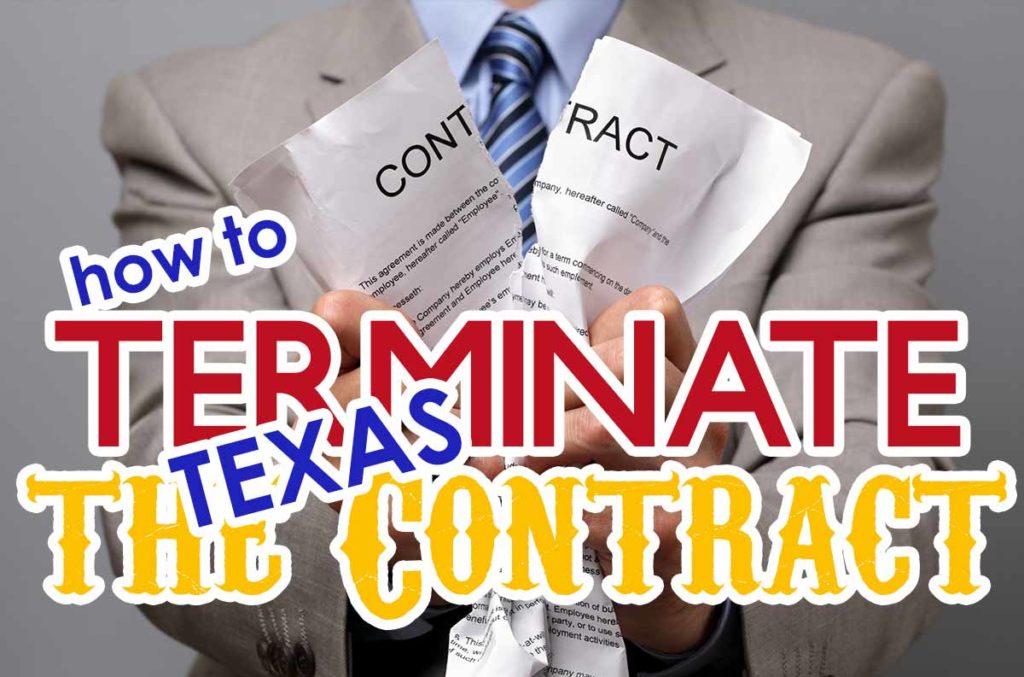 Terminating the Texas Purchase Contract