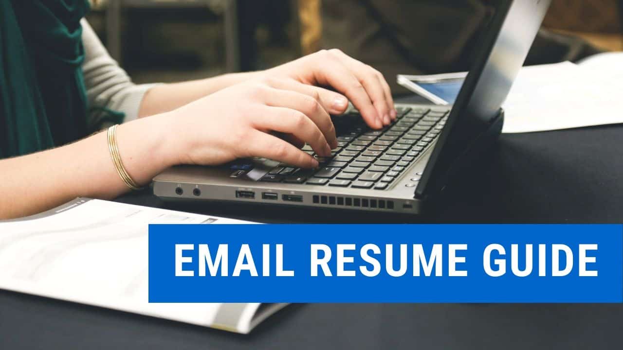 write in an email when sending a resume